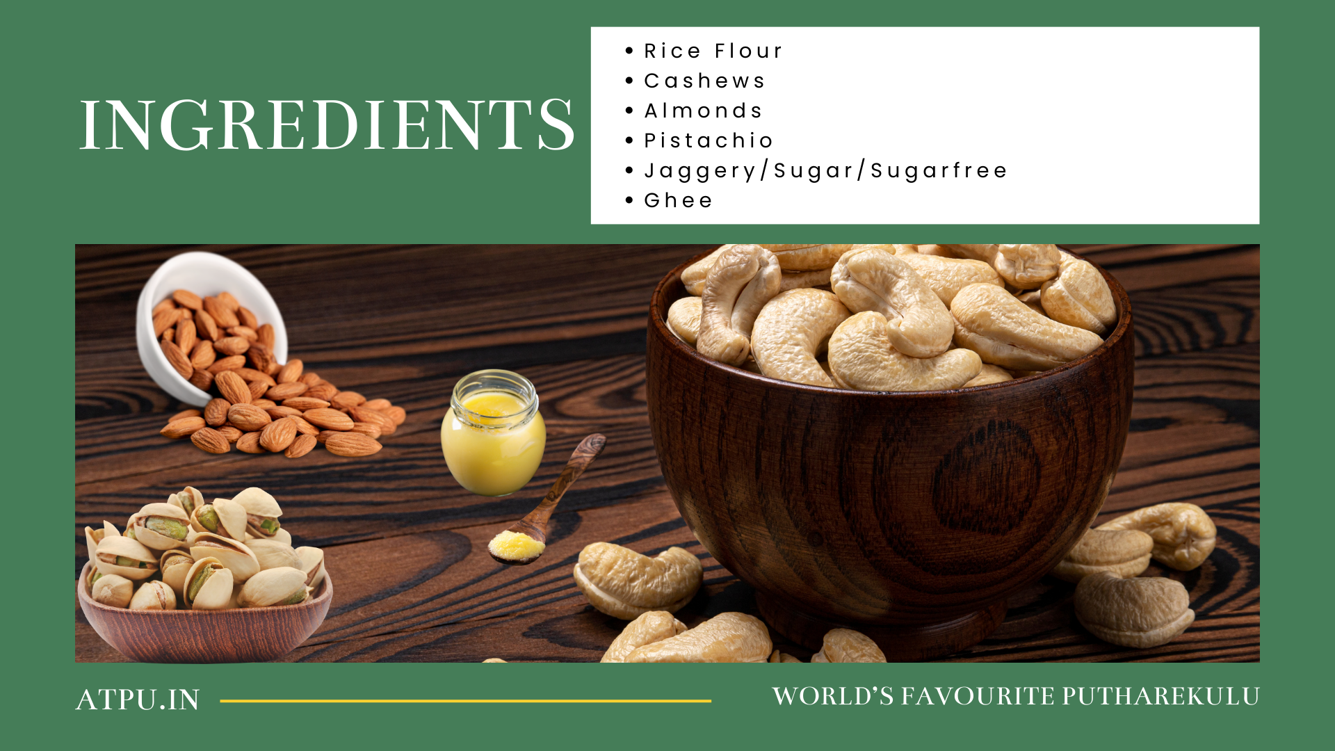 Putharekulu  Ingredients