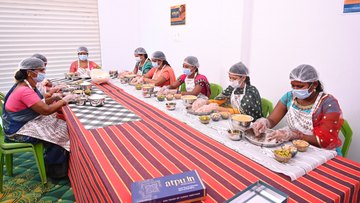 Traditional way of Putharekulu Making